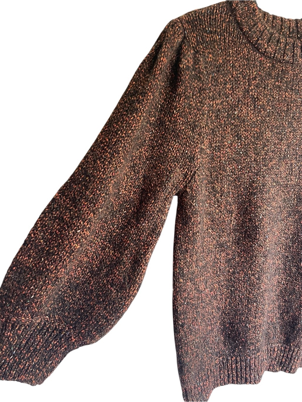 Anine Bing Rosalind Sweater Chunky Balloon Puffed Sleeves Alpaca Blend - Picture 7 of 15
